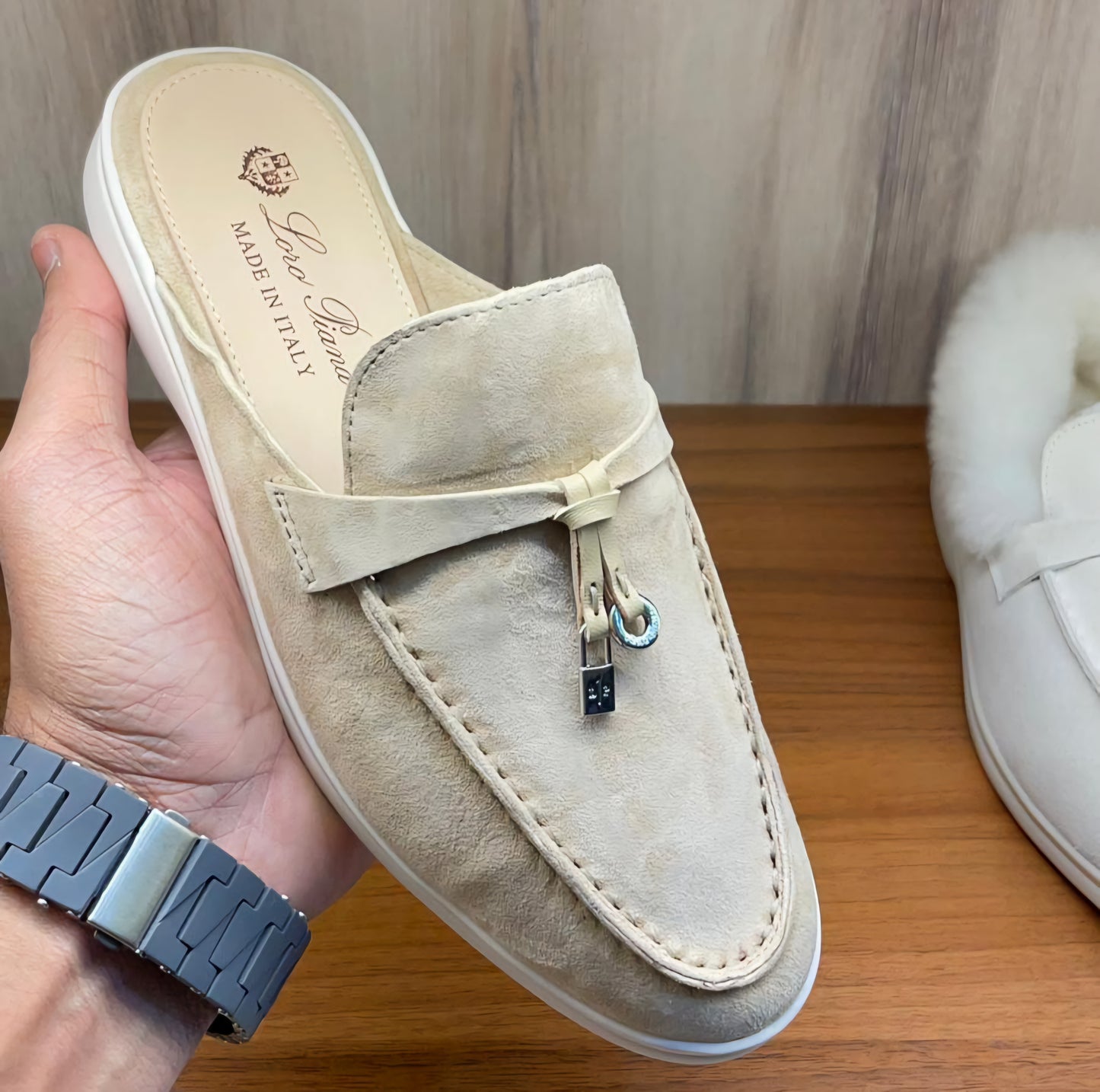 Loro Piana Shoes Slip Ons Beige