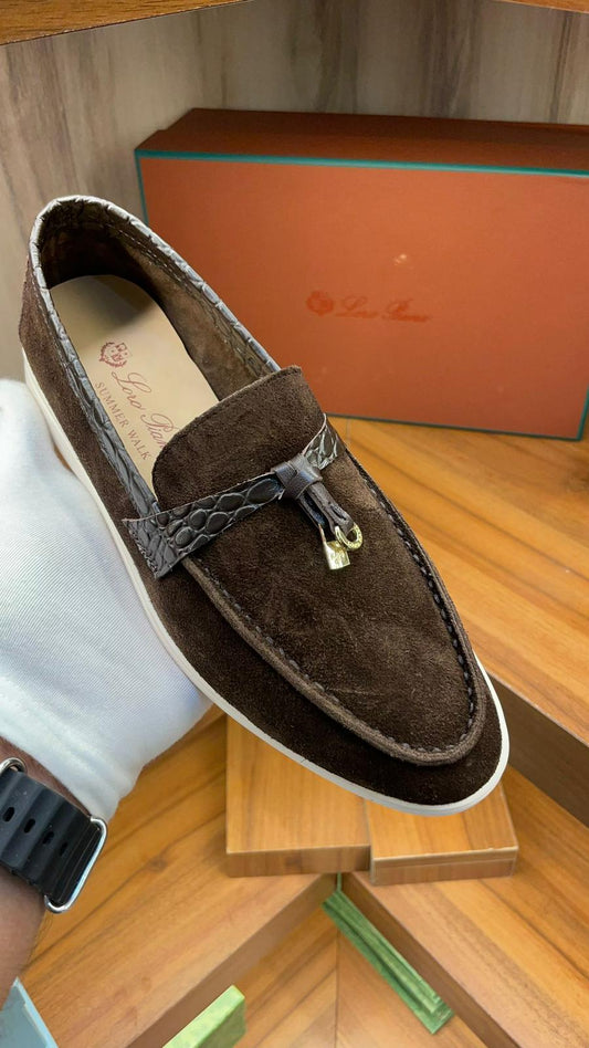 Loro Piana Summer Walk Shoes Brown