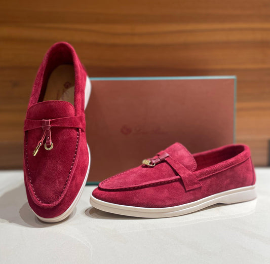 Loro Piana Summer Walk Shoes Red