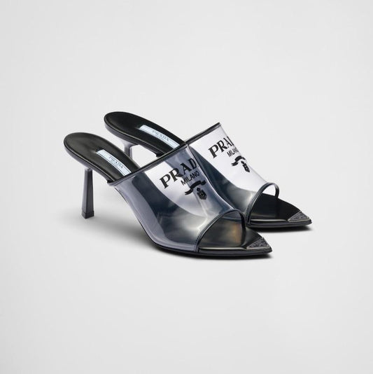 Prada High Heels Women Shoes Clear & Black