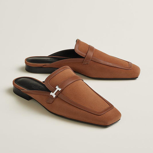 Hermes Shoes Slip Ons Brown