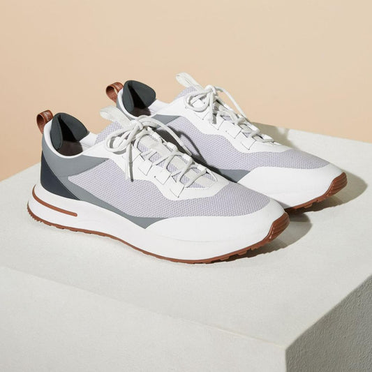 Loro Piana Weekend Walk Sneakers White & Gray