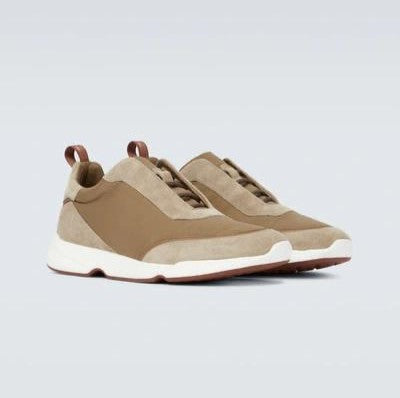 Loro Piana Modular Walk Sneakers Brown & Light Brown