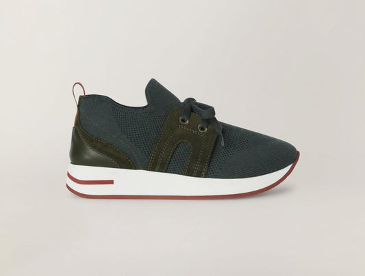Loro Piana Flexy Walk Kids Sneakers Green