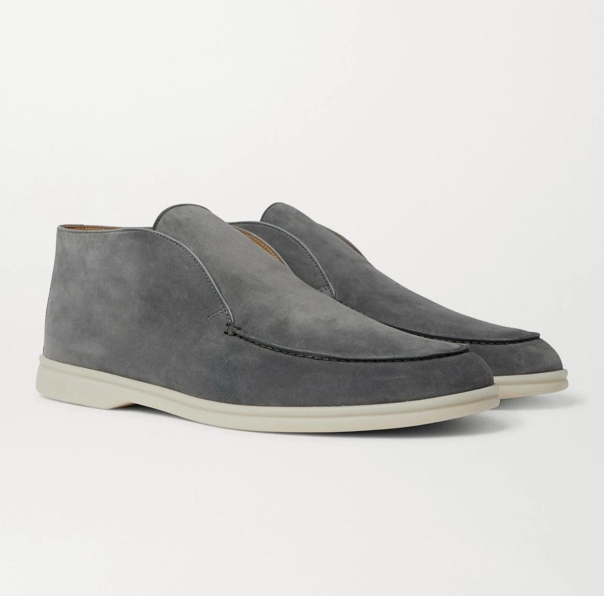 Loro Piana Chukka Shoes High Gray
