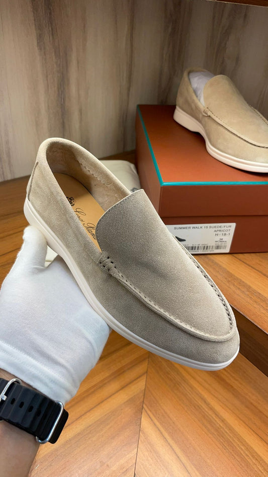 Loro Piana Summer Walk Shoes Light Brown
