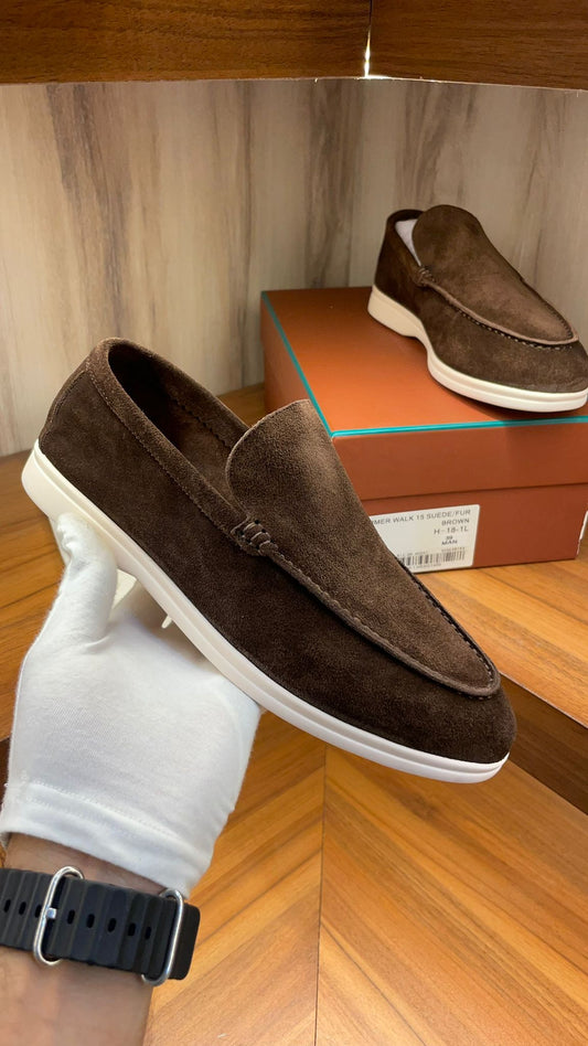 Loro Piana Summer Walk Shoes Brown