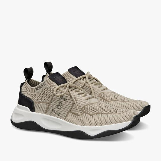 Berluti Shadow Knit Sneakers Light Brown