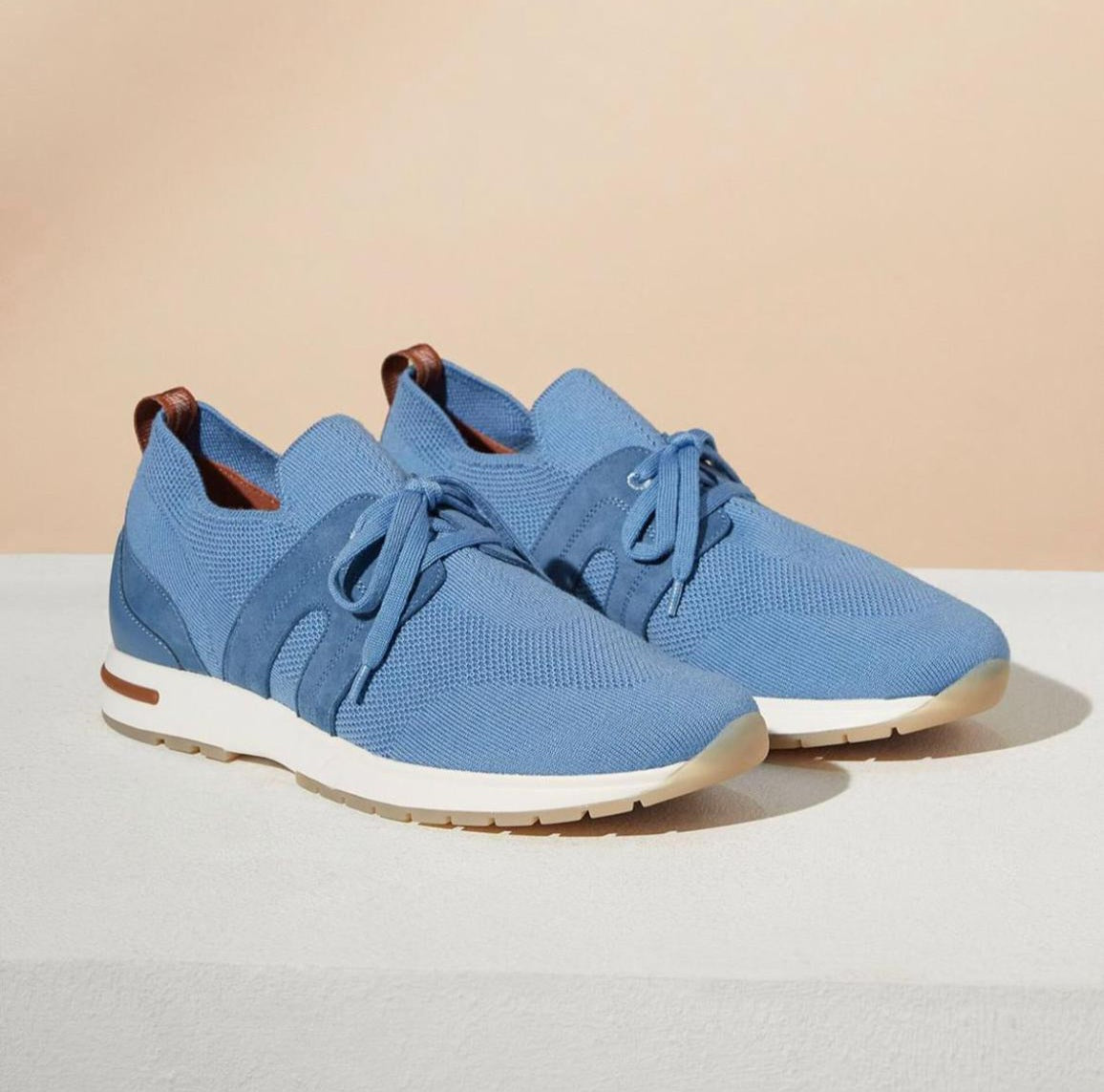 Loro Piana Flexy Sneakers Light Blue
