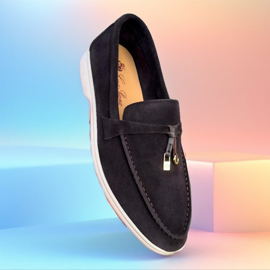 Loro Piana Summer Walk Shoes Dark Brown