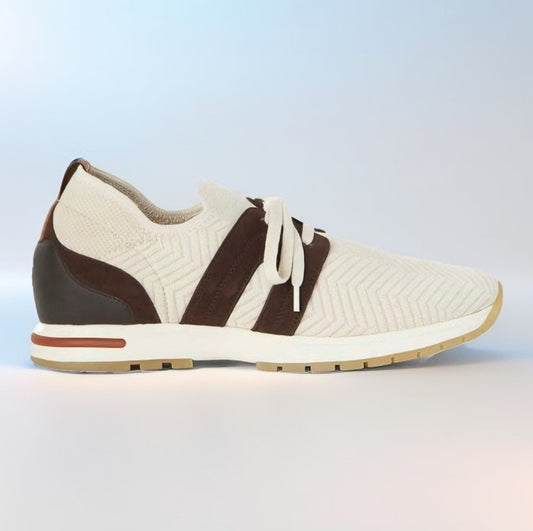 Loro Piana Flexy Sneakers Light Brown & Brown